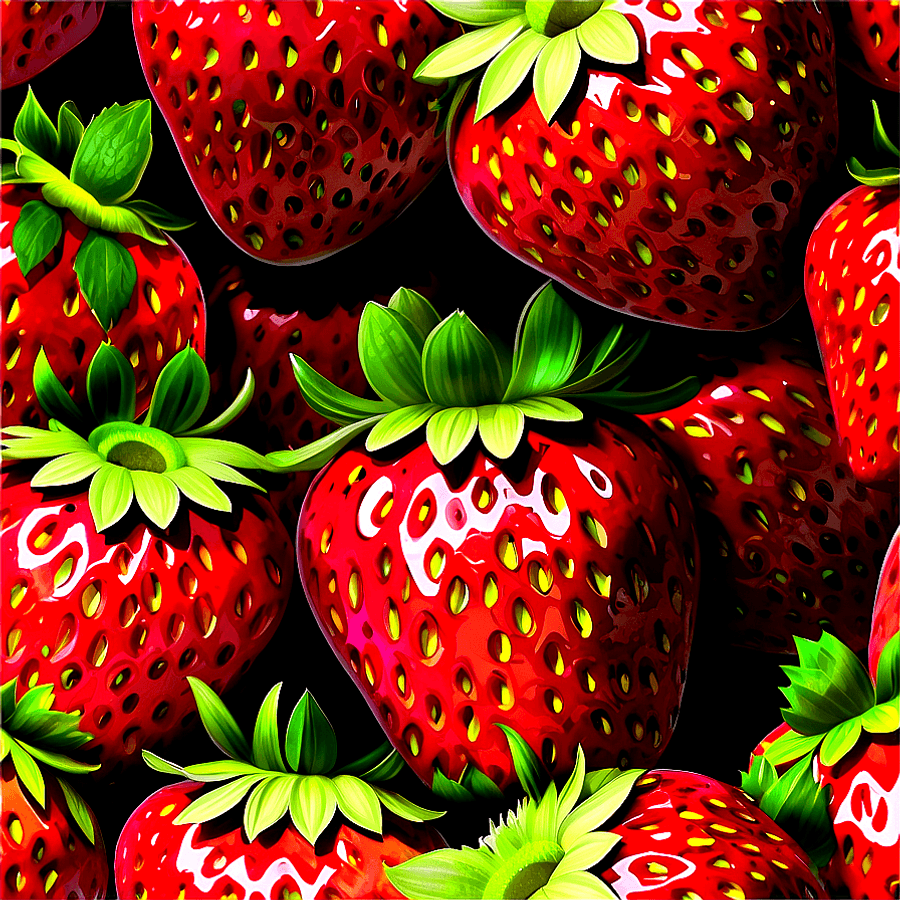 Strawberries Bunch PNG dgi77