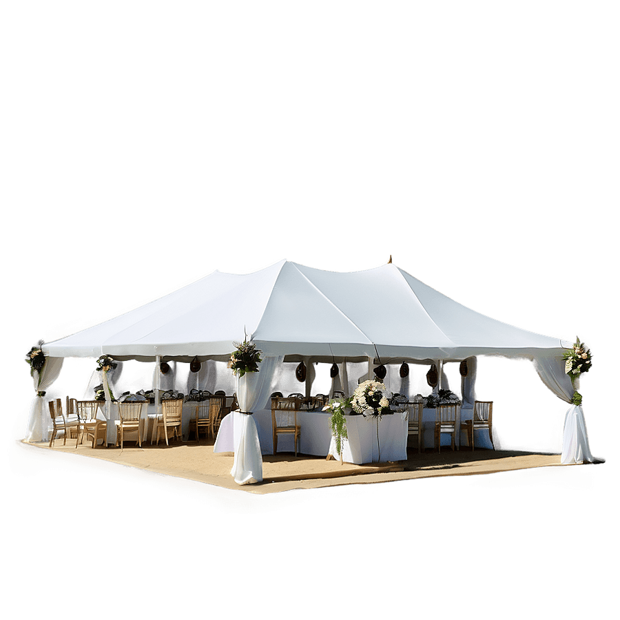 Beach Wedding Marquee PNG xuf