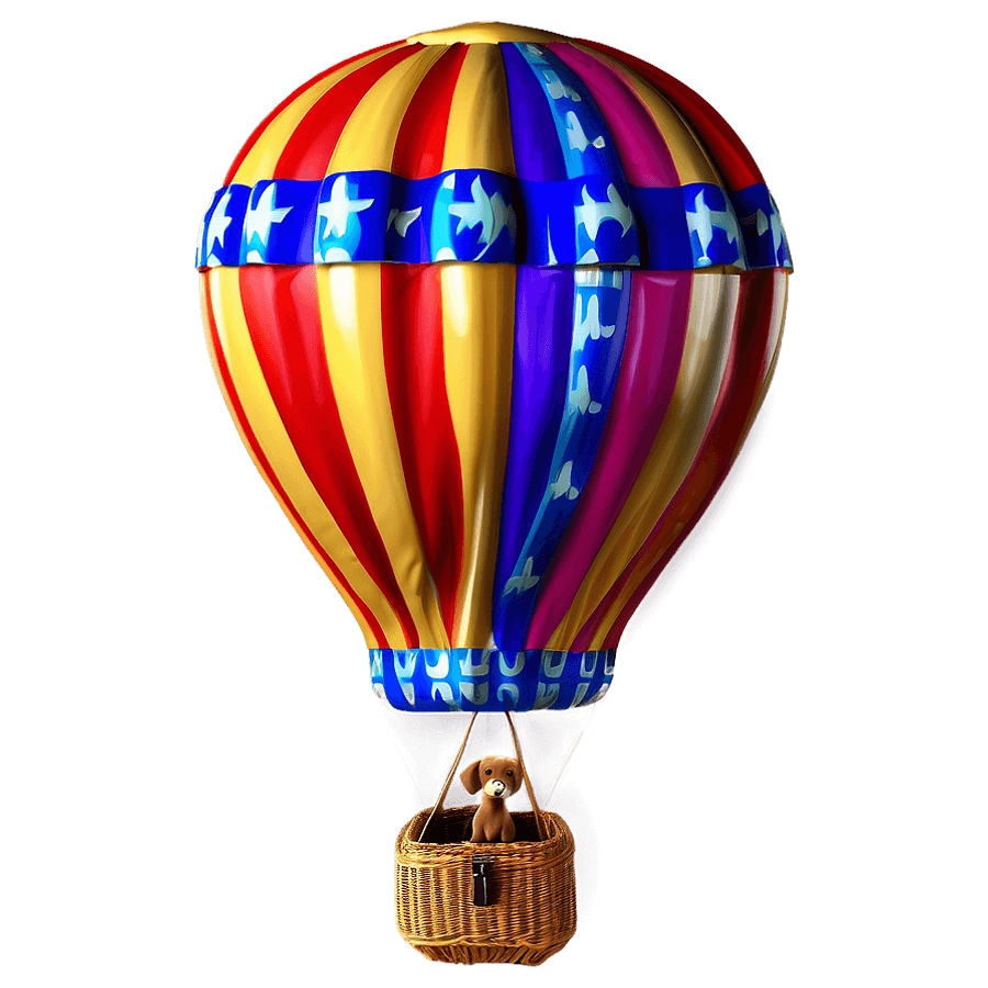 Animal Hot Air Balloon PNG 31