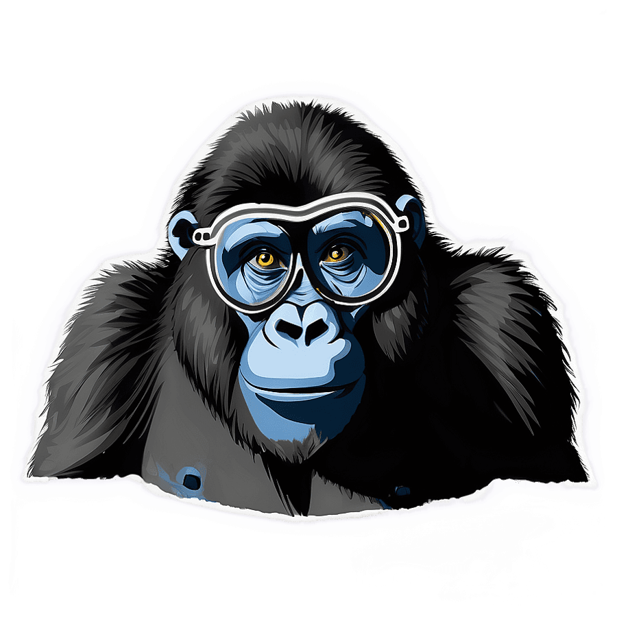 Gorilla Tag Fancy Glasses PNG ueu18