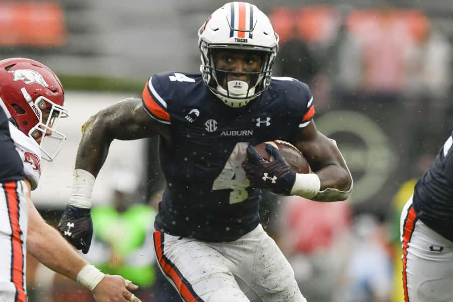 Azione del Running Back dell'Auburn