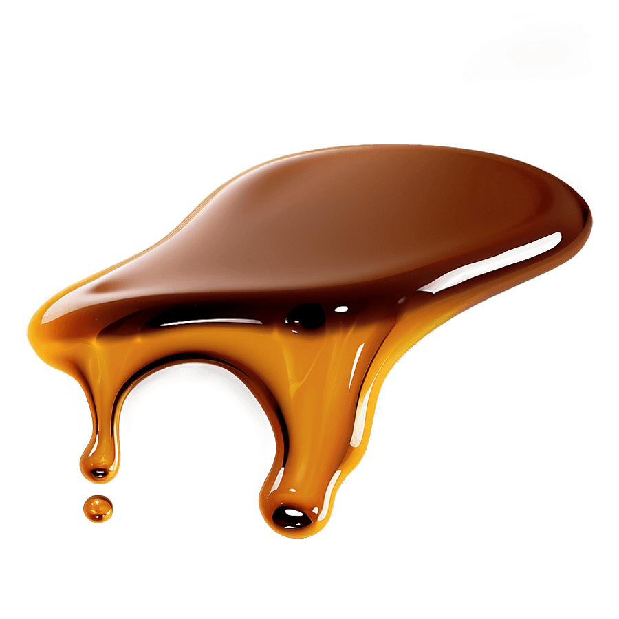 Melting Caramel Drop PNG 35