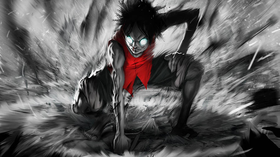 Al anime pirat abe D' Luffy vægmaleri