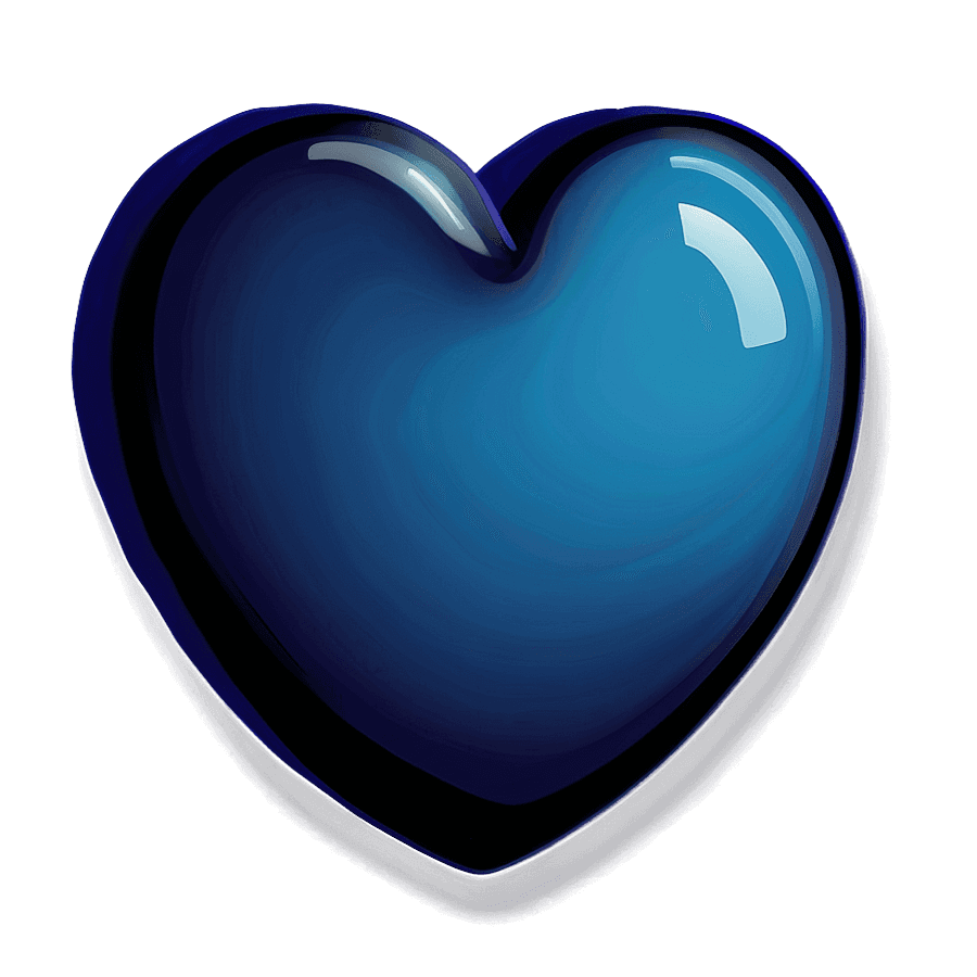 Blue Heart Clipart PNG 18