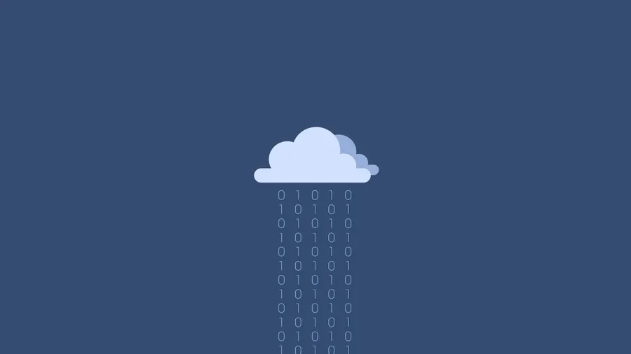 Raining Binary Programming Code Wallpaper