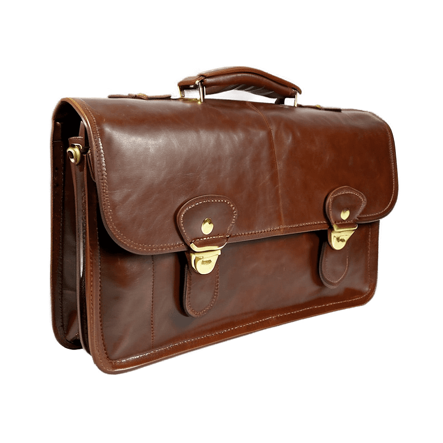 Soft Leather Briefcase PNG iru