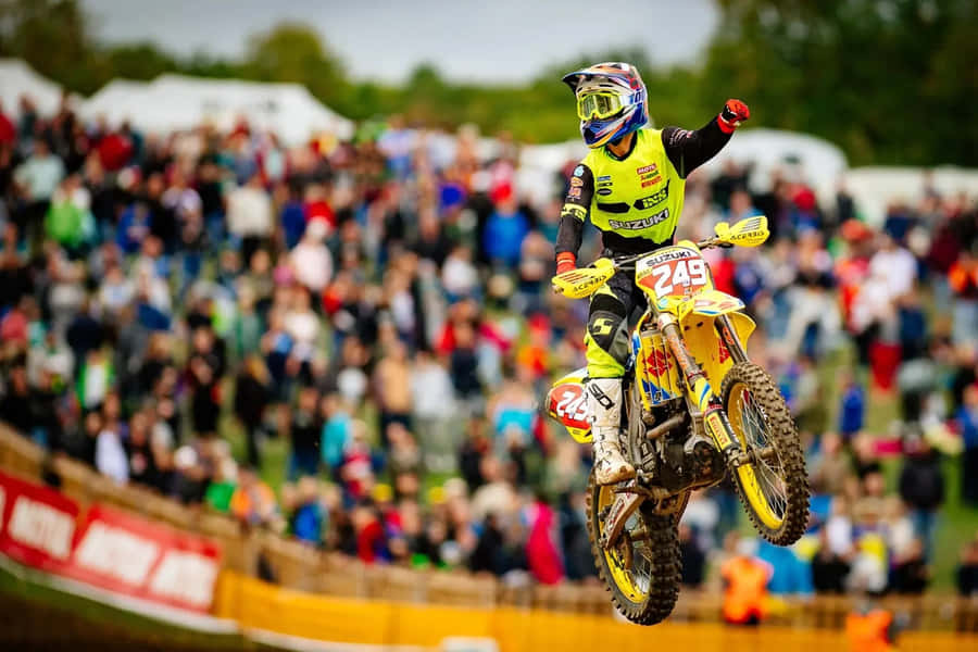 Celebração de Motocross no Ar