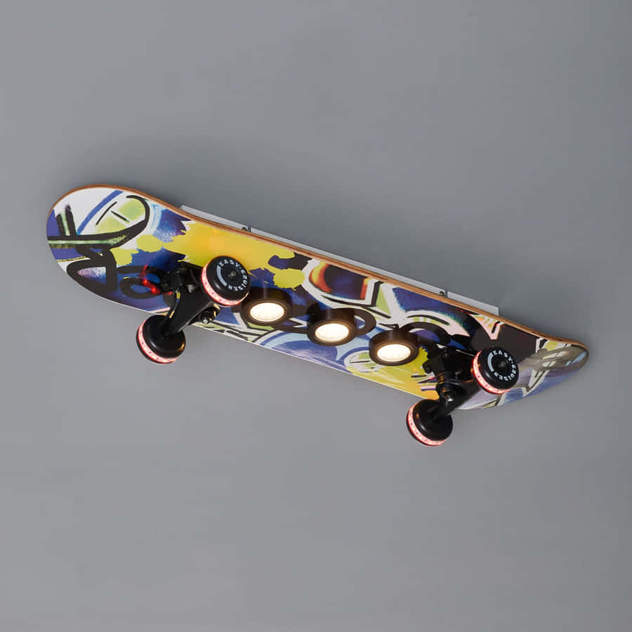 Deck di Skateboard con Arte Graffiti