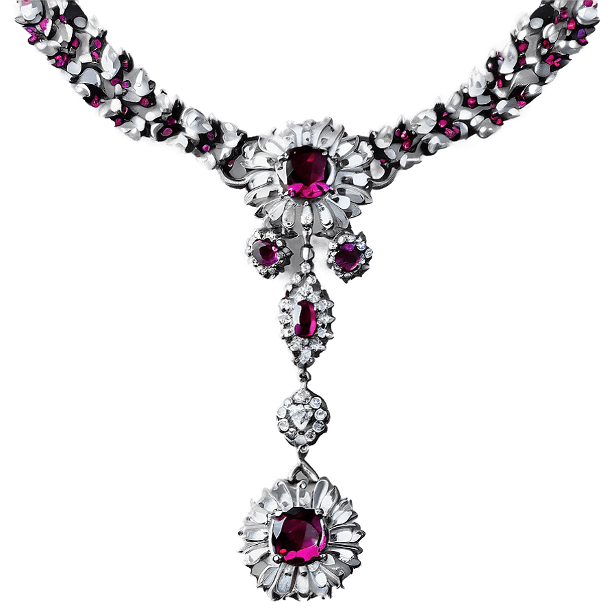 Elegant Silver Necklace Chain PNG aqp