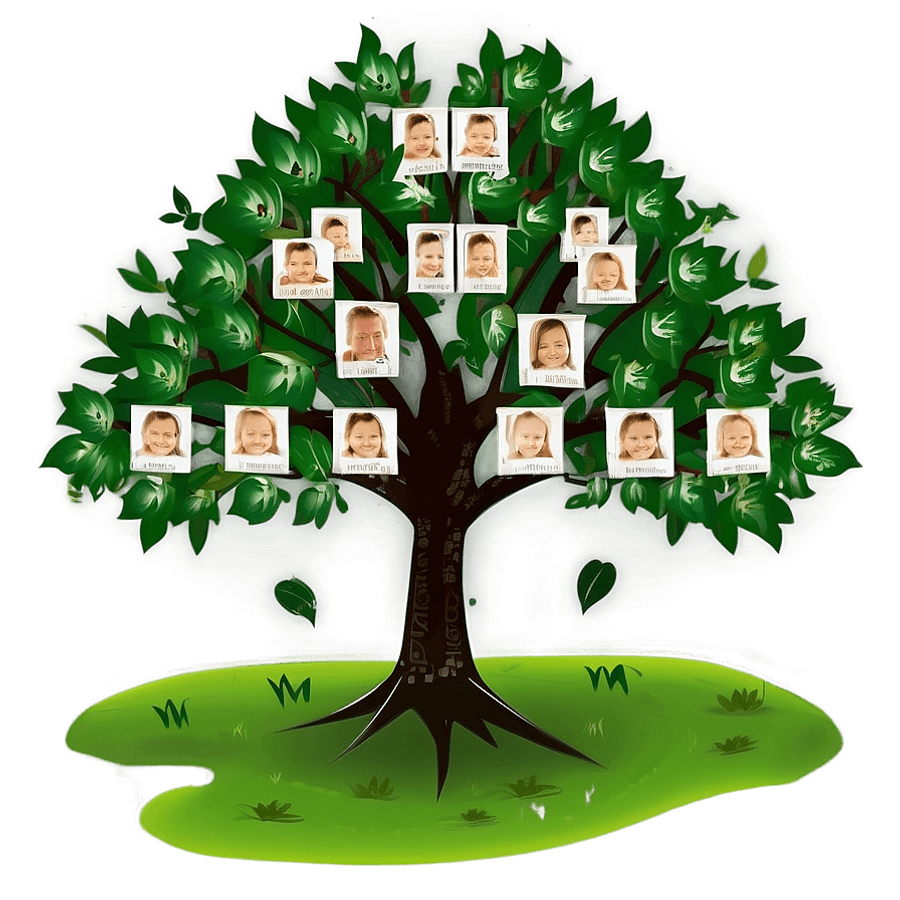 Elegant Family Tree Poster PNG jow