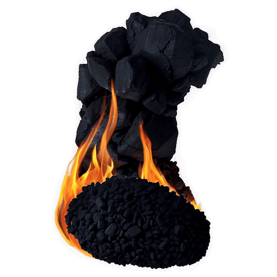 Coal on Fire PNG 05252024