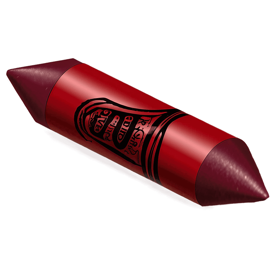 Chunky Red Crayon PNG 96