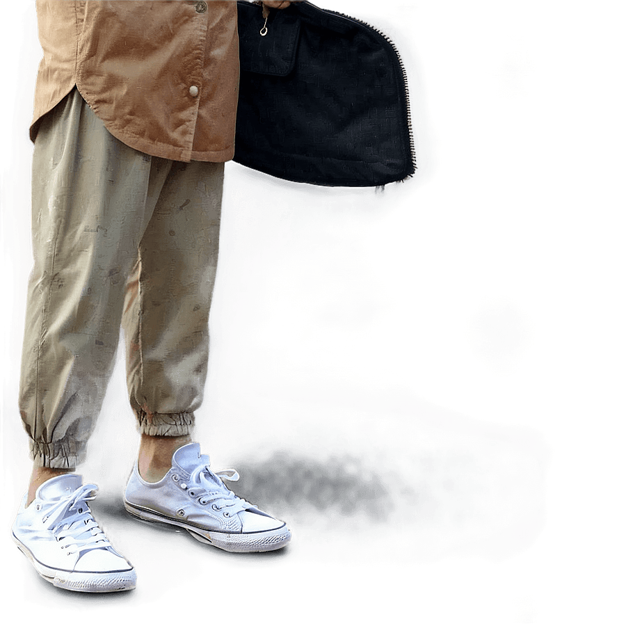 Person Standing on One Leg PNG 6