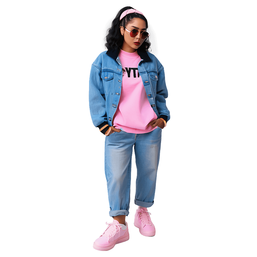 Pink Aesthetic Streetwear Style PNG khb