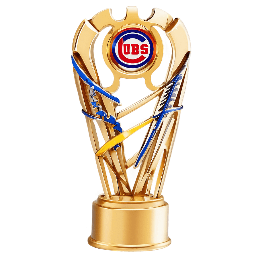 Chicago Cubs Championship Trophy PNG 06202024