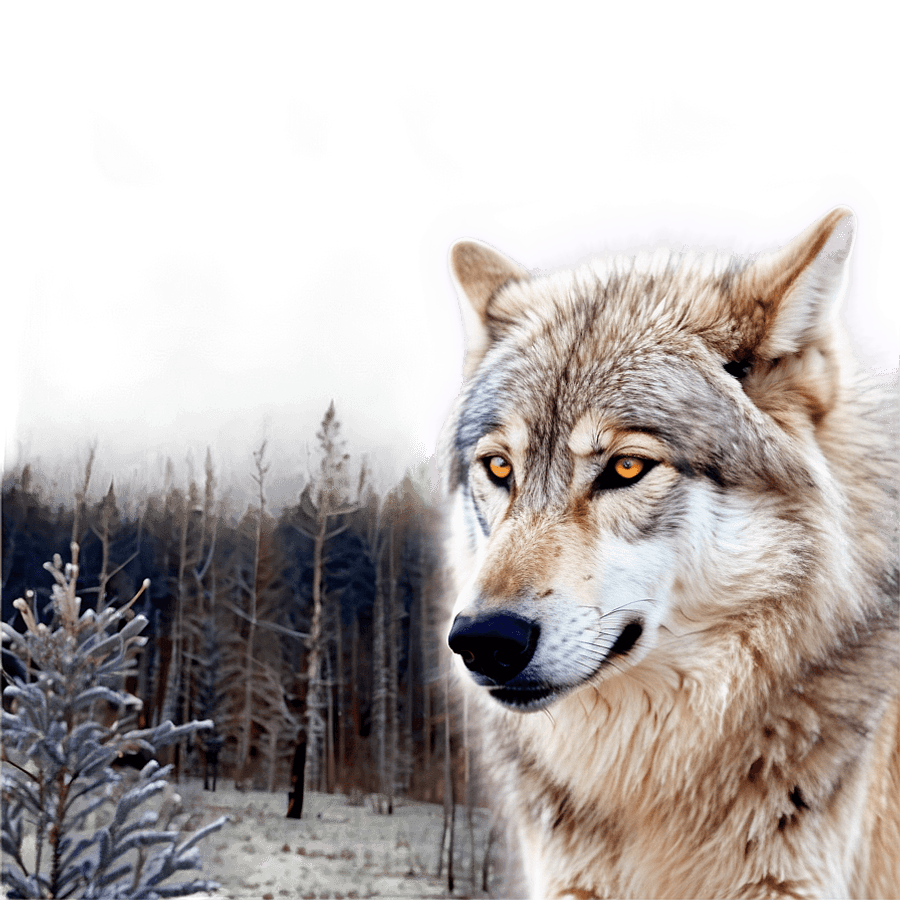 Wolf Eyes Under Moonlight PNG wey5
