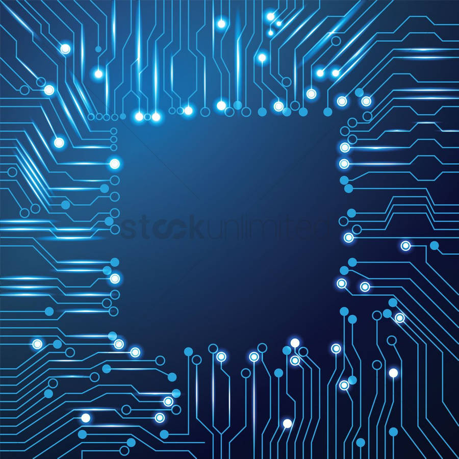 Download Chip design on circuit board wallpaper Vector Image ...