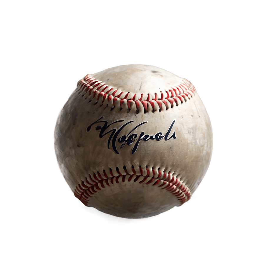 Aged Baseball Graphic PNG oxw