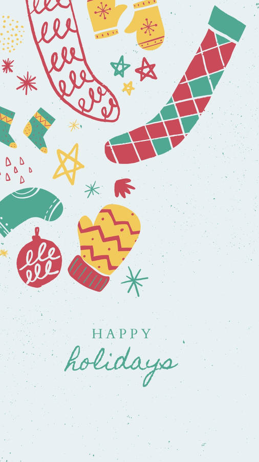 Download Christmas Aesthetic Happy Holidays Wallpaper | Wallpapers.com