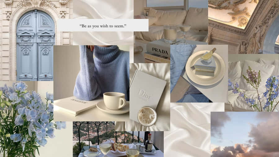 Periwinkle-Luxusästhetik-Collage
