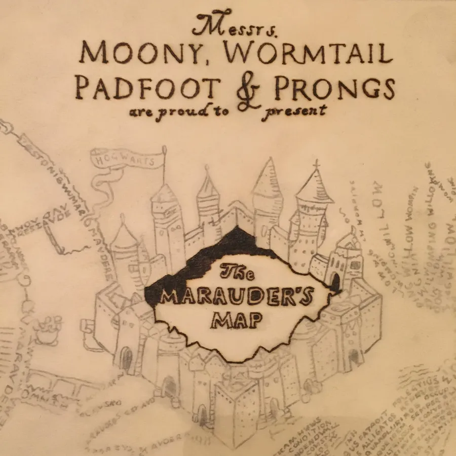 Marauders Map Drawing wallpaper