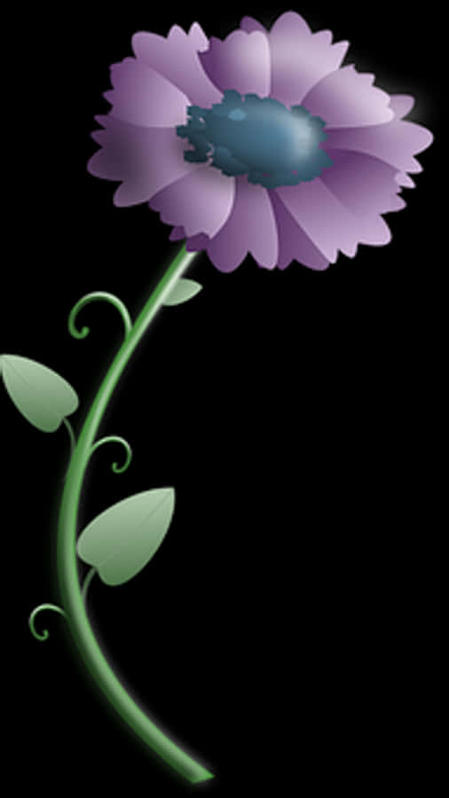 Purple Flower Graphic