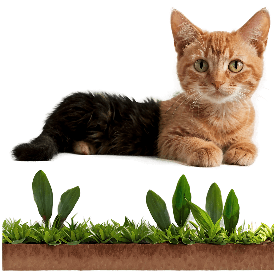 Summer Cat Cartoon PNG cmp