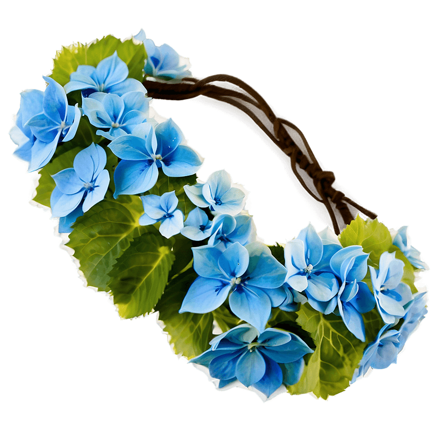 Hydrangea Flower Crown PNG tub