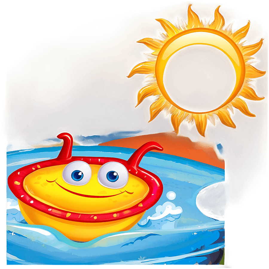 Happy Sun Clipart PNG 3