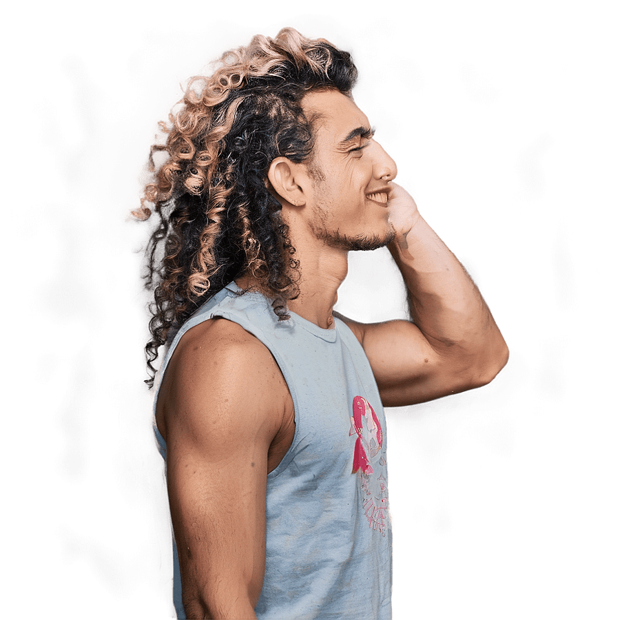 Mullet for Curly Hair PNG pdv