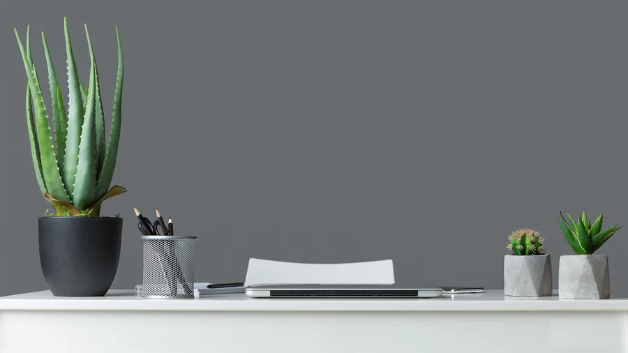 Gray office Webex virtual background wallpaper 