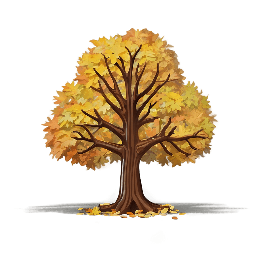 Lonely Fall Tree PNG 41