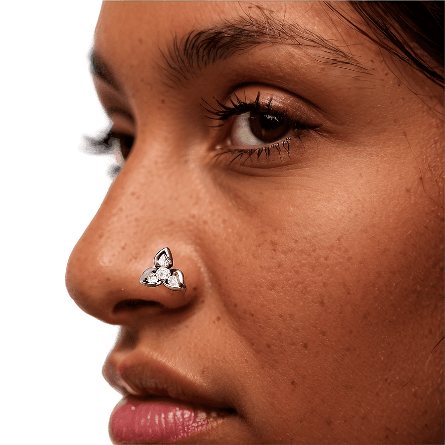 L-Shaped Nose Stud PNG uij7