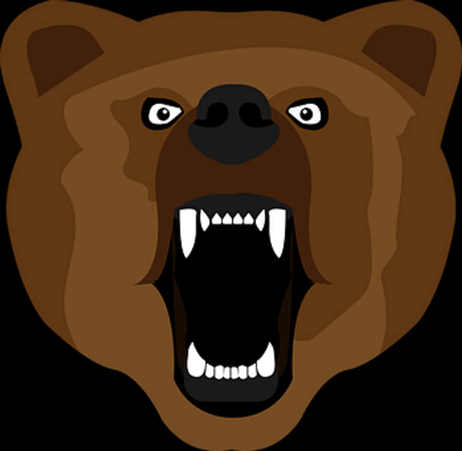 Angry Bear Vector Art