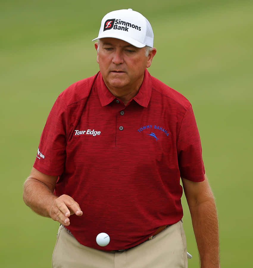 Professionelgolfspiller Ken Duke i aktion.