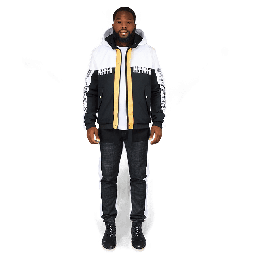 Sleek Drip Jacket Ensemble PNG 05262024