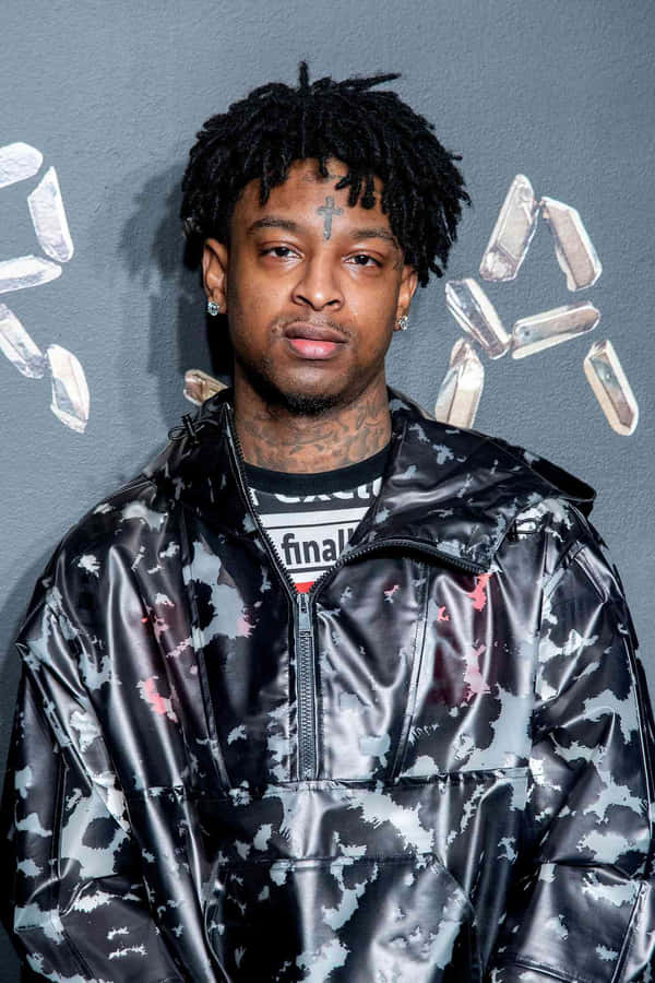 21Savage optræder på scenen.