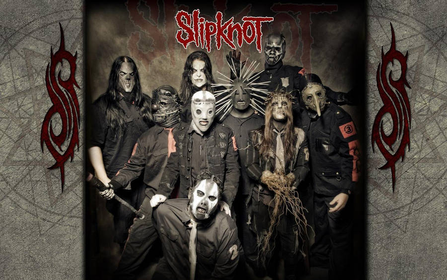 Download Classic Looking Slipknot Album Cover Wallpaper Wallpapers Com