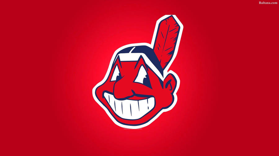 Download Cleveland Indians Chief Wahoo Logo Wallpaper | Wallpapers.com