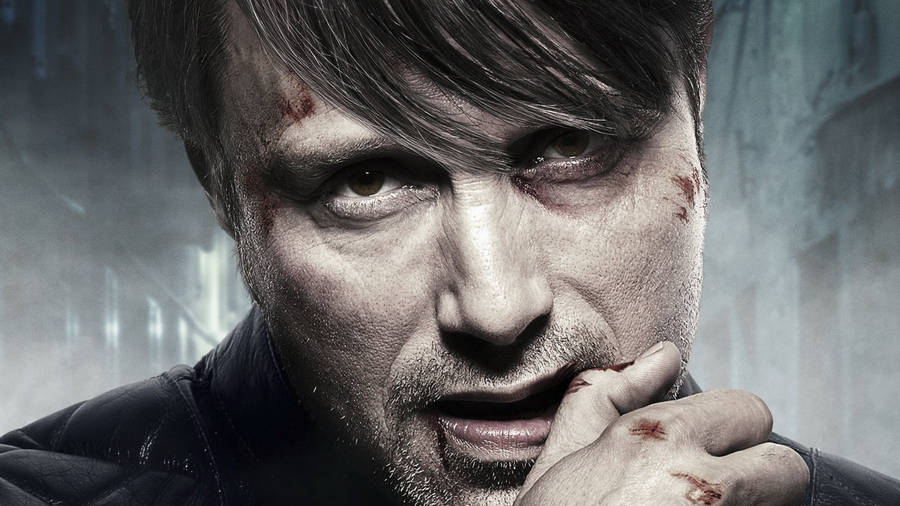 Download Closeup Mads Mikkelsen As Hannibal Wallpaper | Wallpapers.com