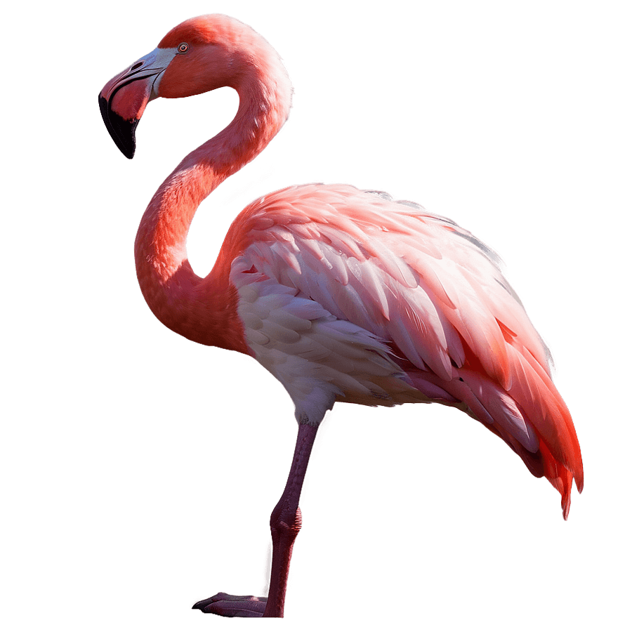 Flamingo and Sunset Gradient PNG ljp46