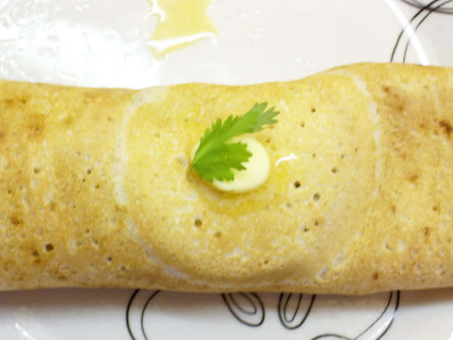 Dosa de Mantequilla en Plato