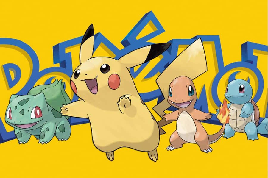 Pokemonkarakterer 1126 x 748 baggrundsbillede.