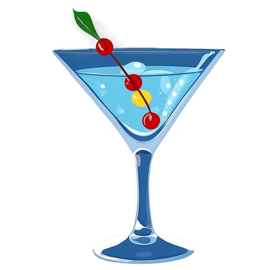 Festive Martini Glass PNG dvq