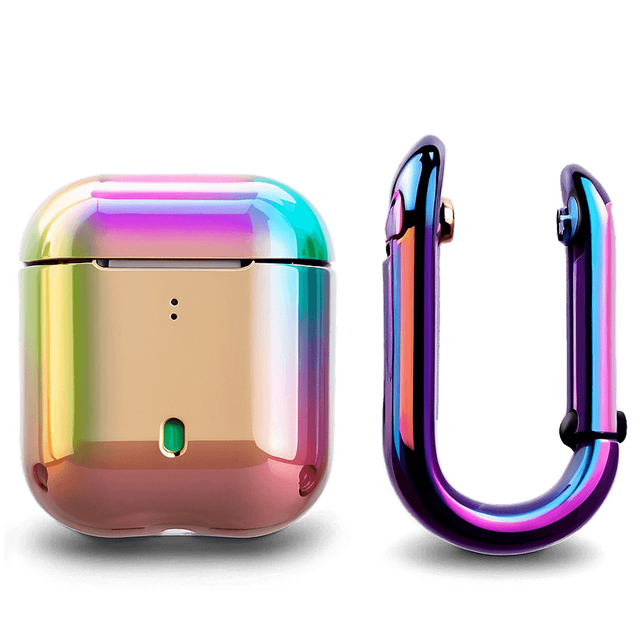 Colorful AirPods Case Graphic PNG 3