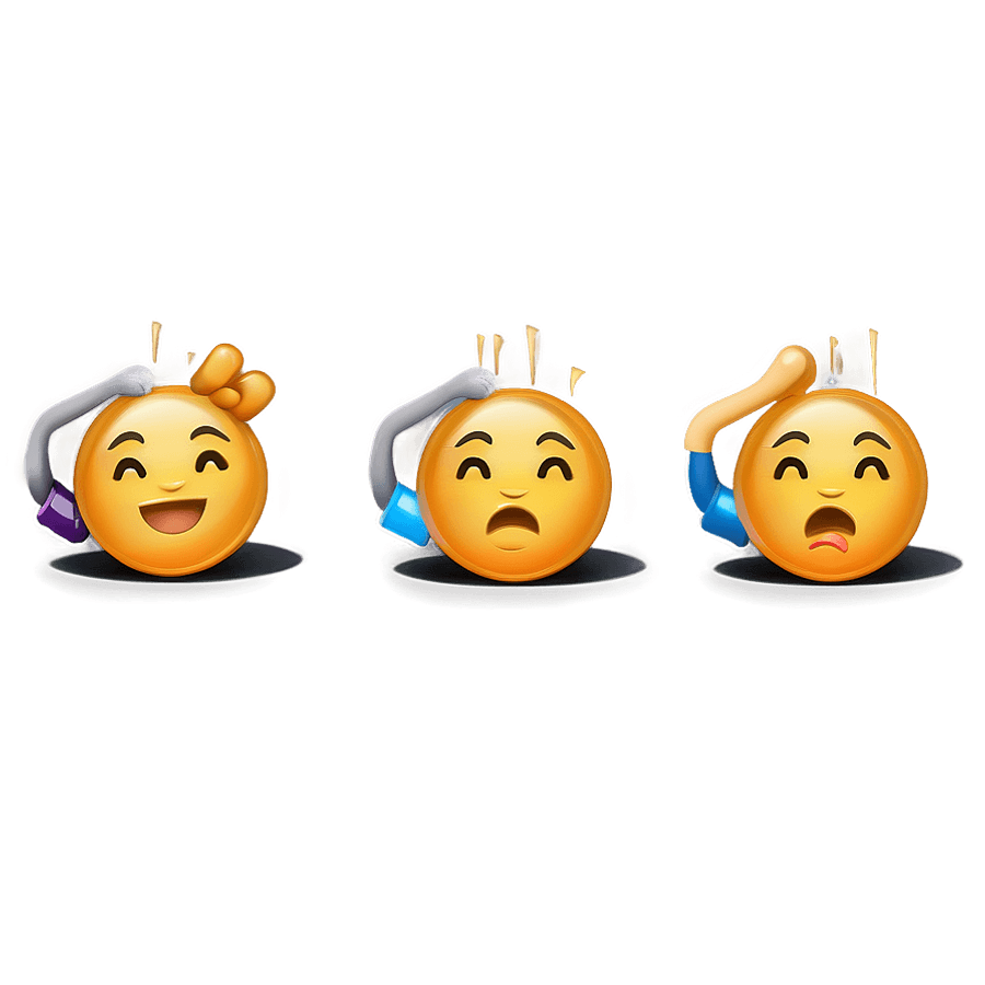 Scratching Head Emoji PNG 05262024