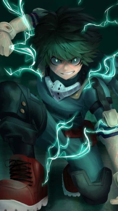 Deku Vigilante con Potere Elettrico