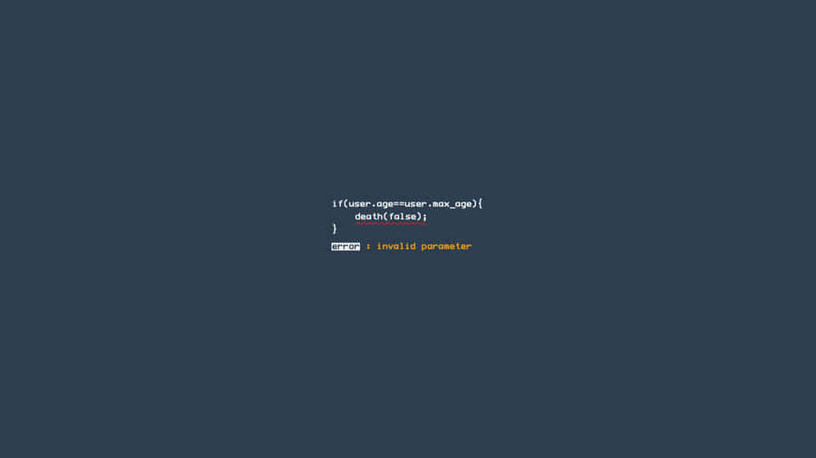 Code Error Invalid Parameter