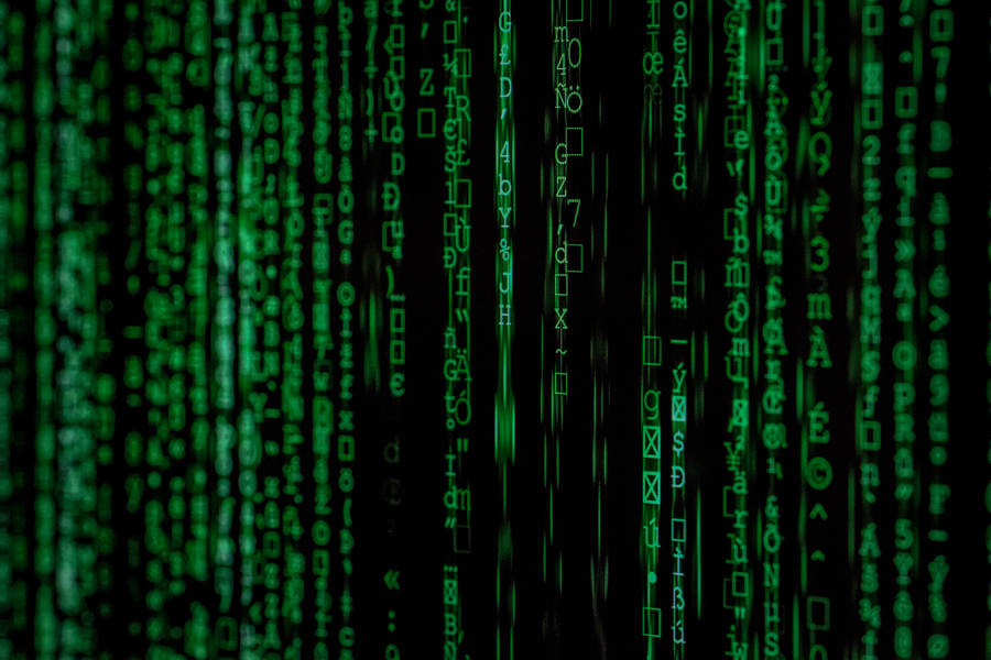 Aperçu du fond d'écran code, octet, chiffres, vert