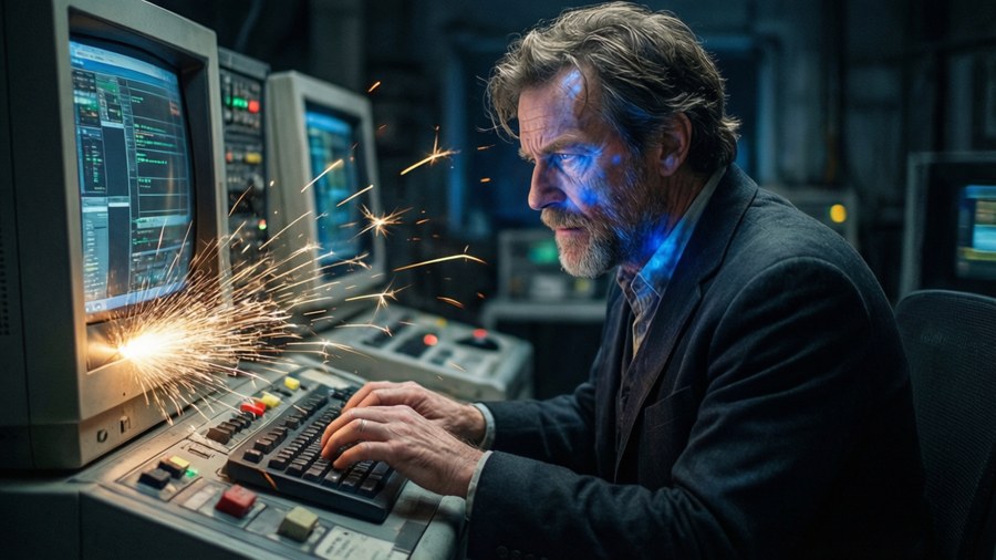 Dr. Gero programming his androids.